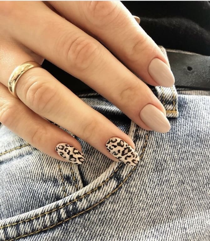 Leopard manicure 2023-2024: current trends in nail design 8