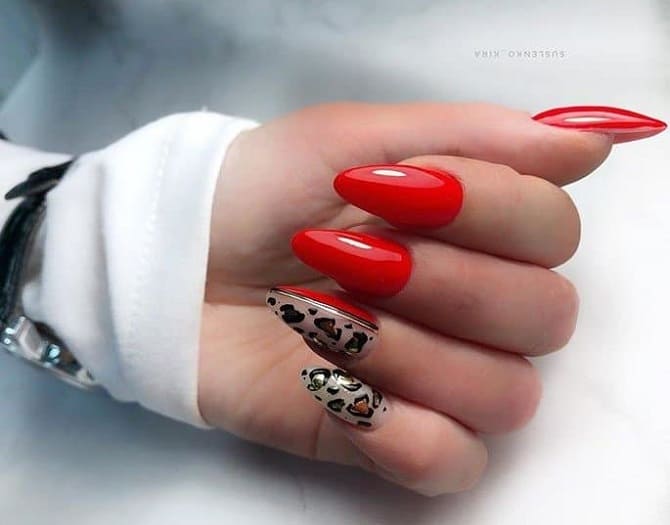 Leopard manicure 2023-2024: current trends in nail design 10