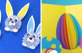 4 Ideen für Osterbasteln für Kinder aus Papier und Pappe (+ Video)