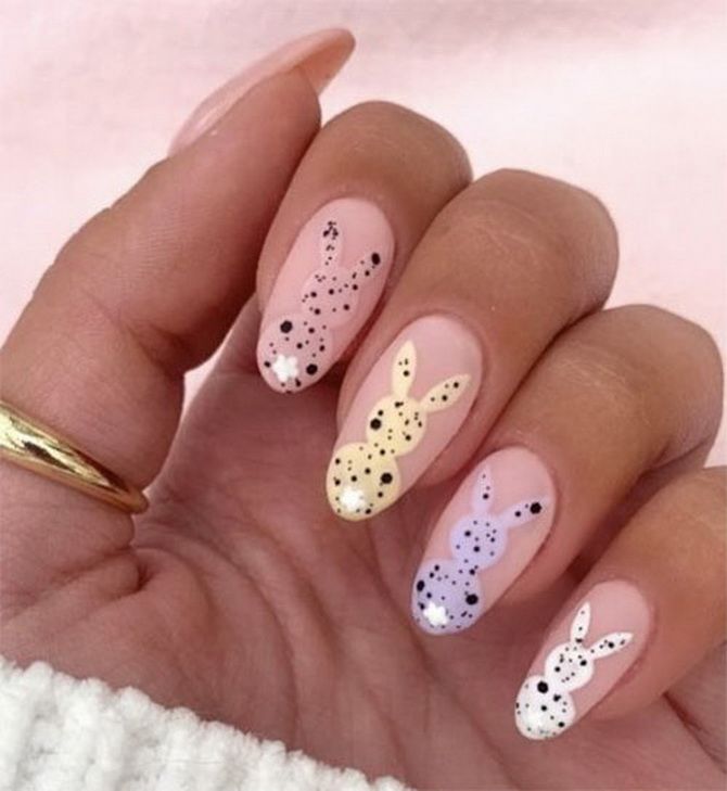 Easter manicure: 40+ nail design ideas for Easter + bonus video 36