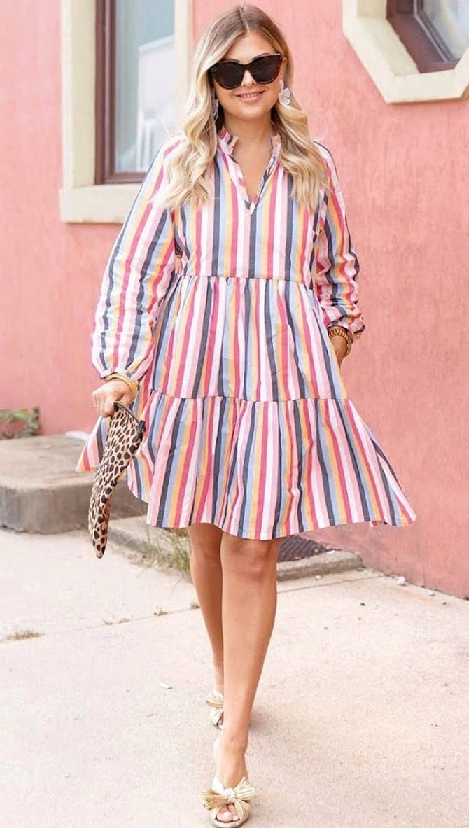 Fashionable striped dresses: the trend of 2023 (+ bonus video) 10