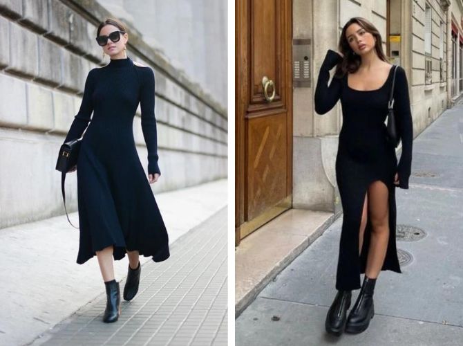 So kreieren Sie total schwarze Looks: stilvolle und elegante Optionen 5