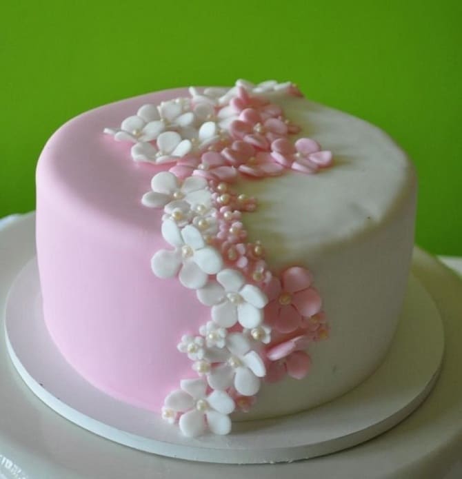 How to decorate a cake for March 8: fresh ideas, photos 10