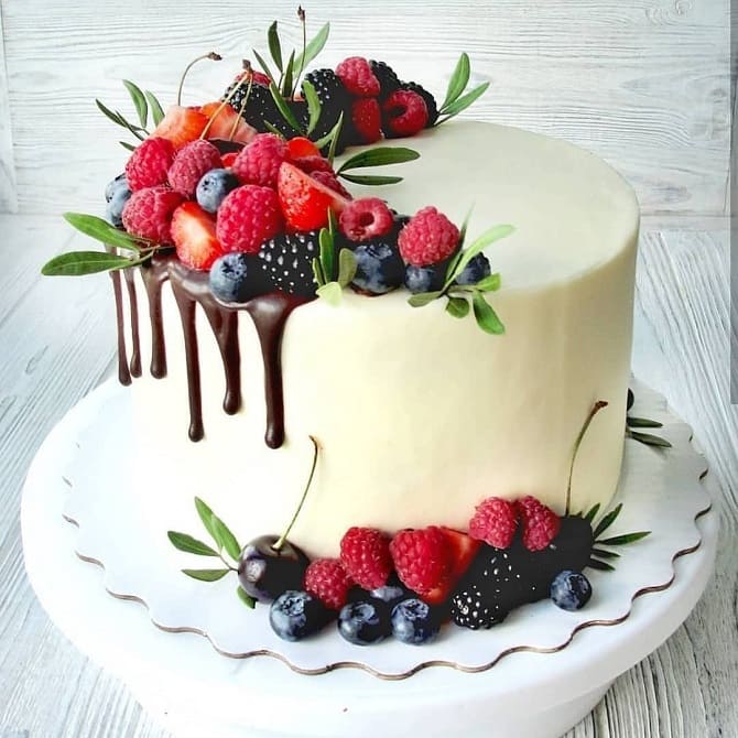 Как украсить торт на День рождения женщине: фото-идеи (+бонус-видео) 9