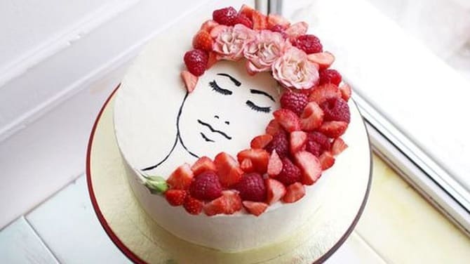 How to decorate a birthday cake for a woman: photo ideas (+ bonus video) 10
