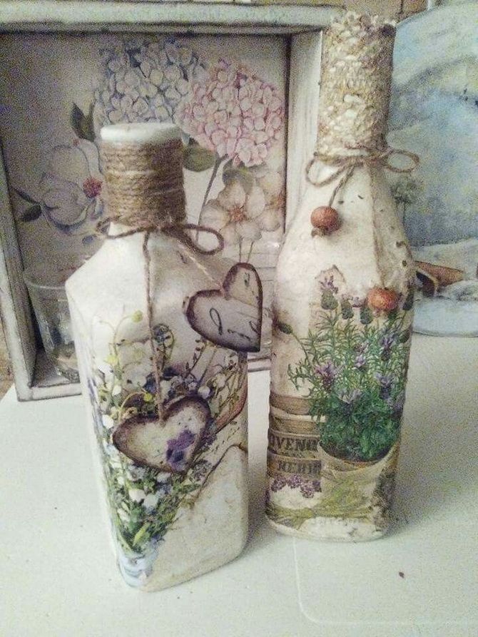How to beautifully decorate a bottle with your own hands (+ bonus video) 12