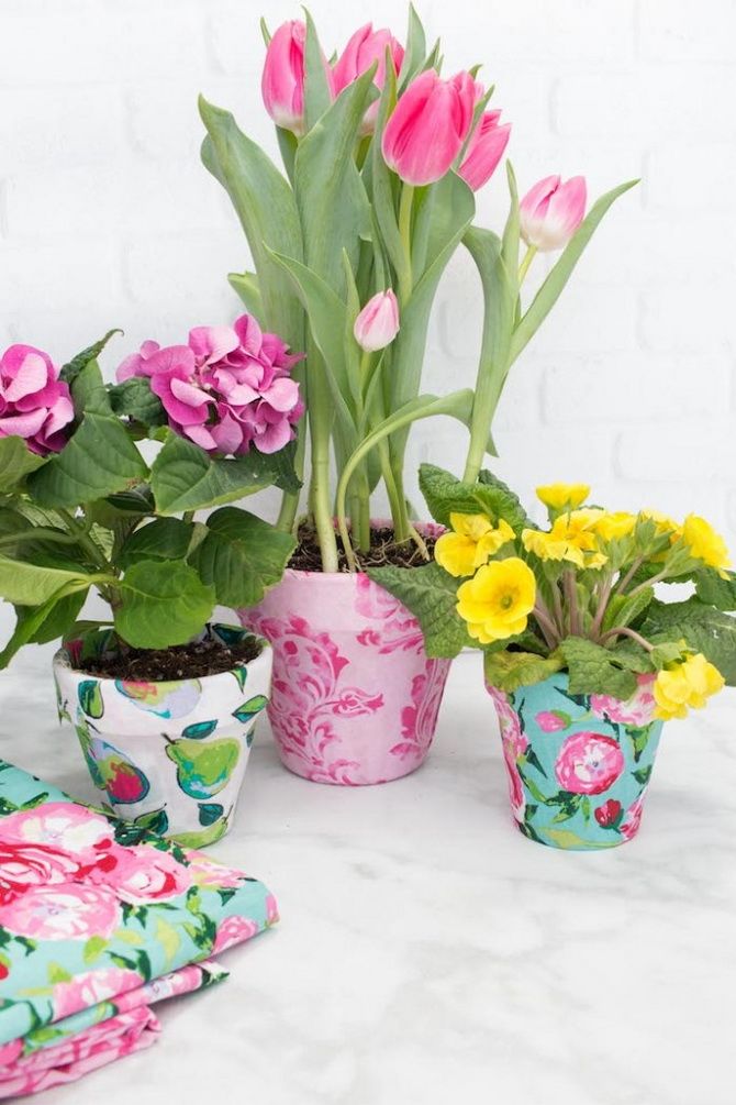 How to decorate a flower pot with your own hands (+ bonus video) 24