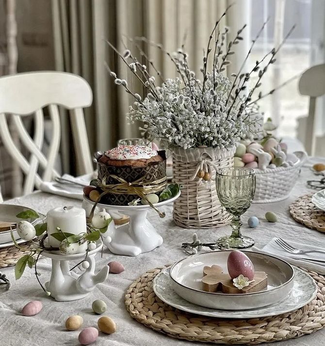 So dekorieren Sie einen Tisch zu Ostern: Deko-Ideen (+ Bonus-Video) 5