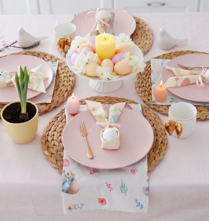 So dekorieren Sie einen Tisch zu Ostern: Deko-Ideen (+ Bonus-Video) 7