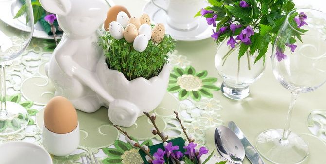 So dekorieren Sie einen Tisch zu Ostern: Deko-Ideen (+ Bonus-Video) 17
