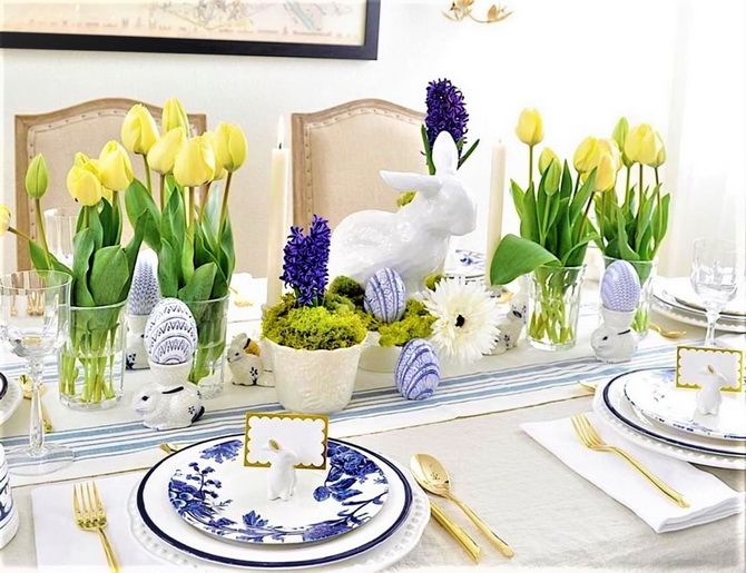 So dekorieren Sie einen Tisch zu Ostern: Deko-Ideen (+ Bonus-Video) 19