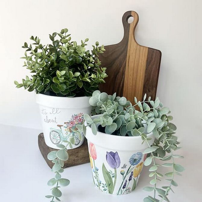How to decorate a flower pot with your own hands (+ bonus video) 25