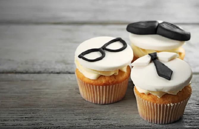 How to decorate cupcakes for your beloved husband: decor options (+ bonus video) 13