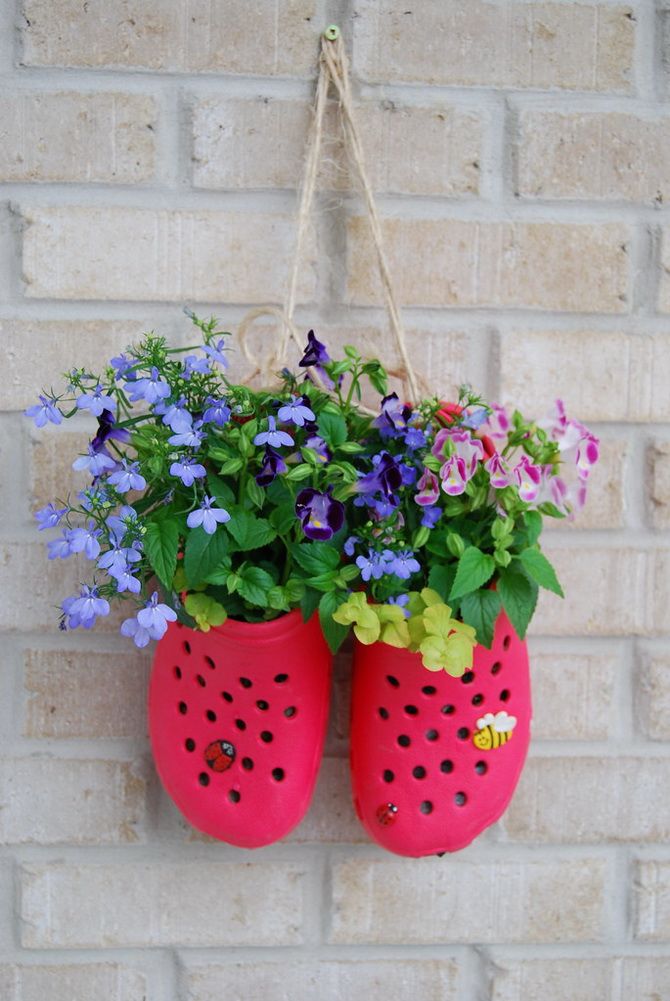 Recycling in gardening: creative flower pots from old things (+ bonus video) 21