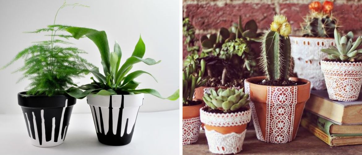 How to decorate a flower pot with your own hands (+ bonus video)