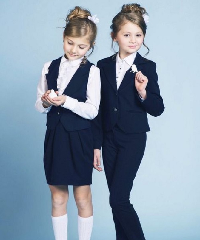 Модная школьная форма для девочек 2023-2024 17