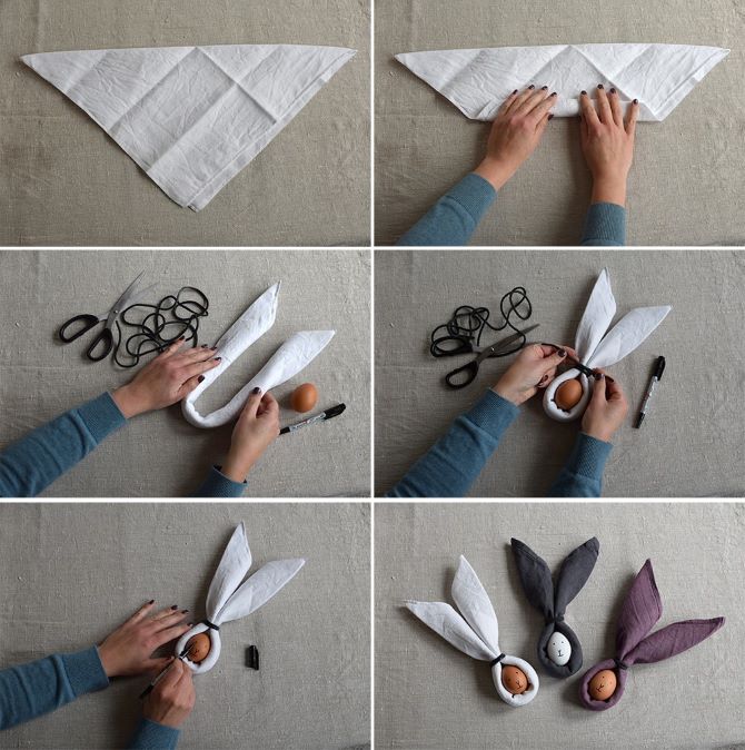How to beautifully fold napkins for the Easter table: 4 options (+ bonus video) 3