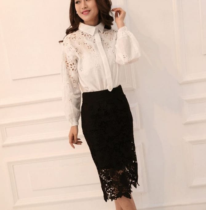 Fashionable skirts with lace 2023: popular styles, what to combine with (+ bonus video) 4
