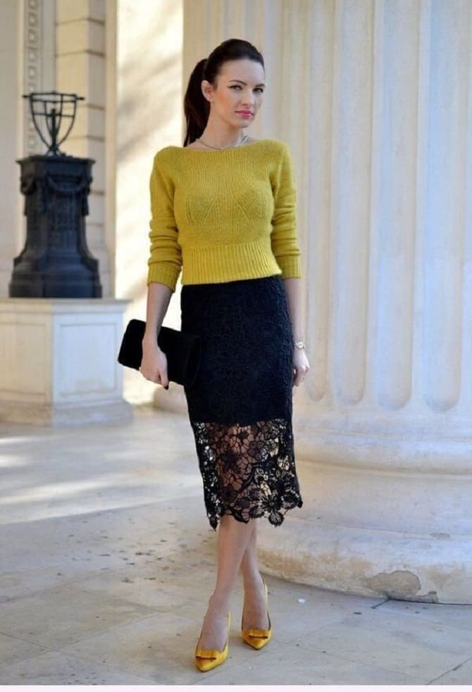 Fashionable skirts with lace 2023: popular styles, what to combine with (+ bonus video) 6