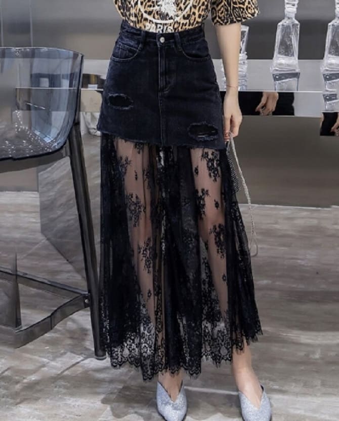 Fashionable skirts with lace 2023: popular styles, what to combine with (+ bonus video) 8