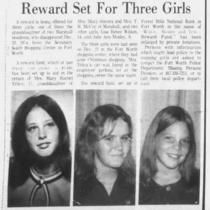 Загадочное исчезновение девочек из Форт-Уэрта: Неразгаданный случай пропажи 1974 года 2