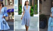 Fashionable blue dresses for the summer of 2024: current styles