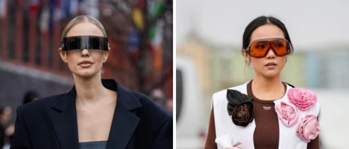 Fashion sunglasses-masks for the summer of 2023: the most current models