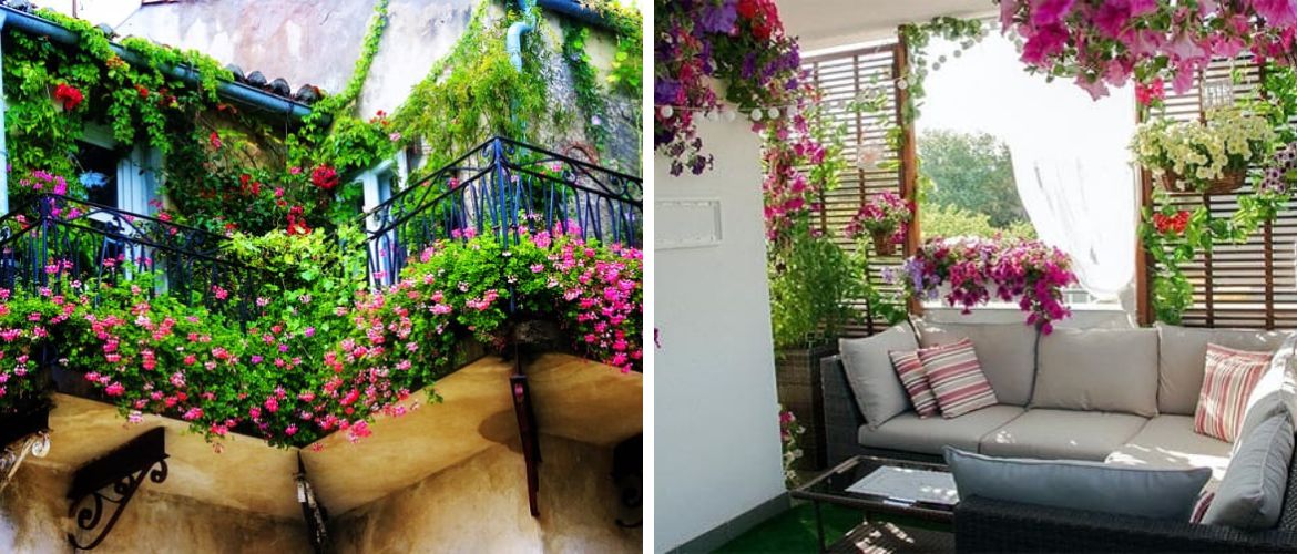 So schmücken Sie einen Balkon mit Blumen: stilvolle Ideen mit Fotos (+ Bonus-Video)