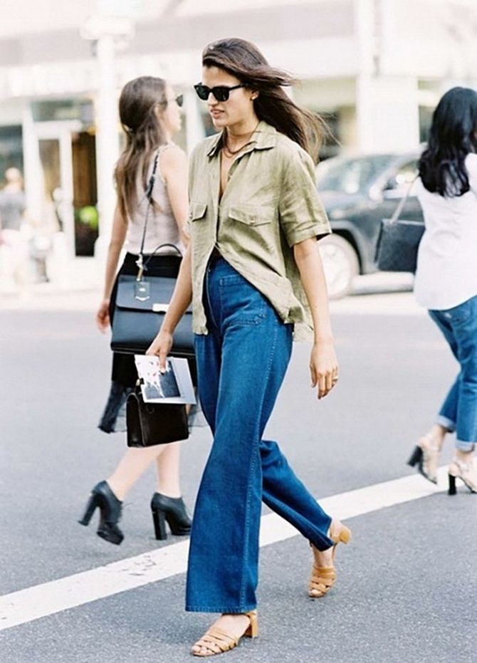 What shoes to wear with flared trousers: 5 beautiful looks 14