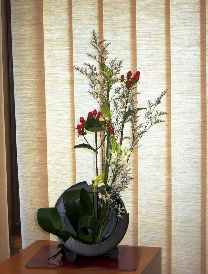 Икебана своими руками: как сделать композицию из растений (+бонус-видео) 7