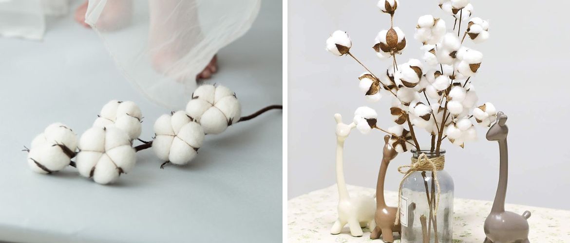 How to make a DIY cotton flower (+bonus video)