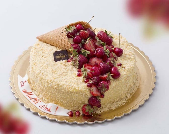 So dekorieren Sie einen Napoleon-Kuchen: Designoptionen für Desserts (+ Bonusvideo) 3