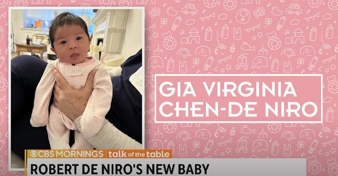 Роберт Де Ниро впервые показал новорожденную дочь 1