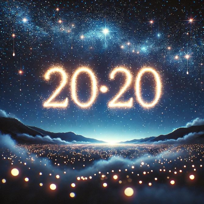 20:20 on the clock. Meaning in Angelic Numerology: Messages from Heaven 5