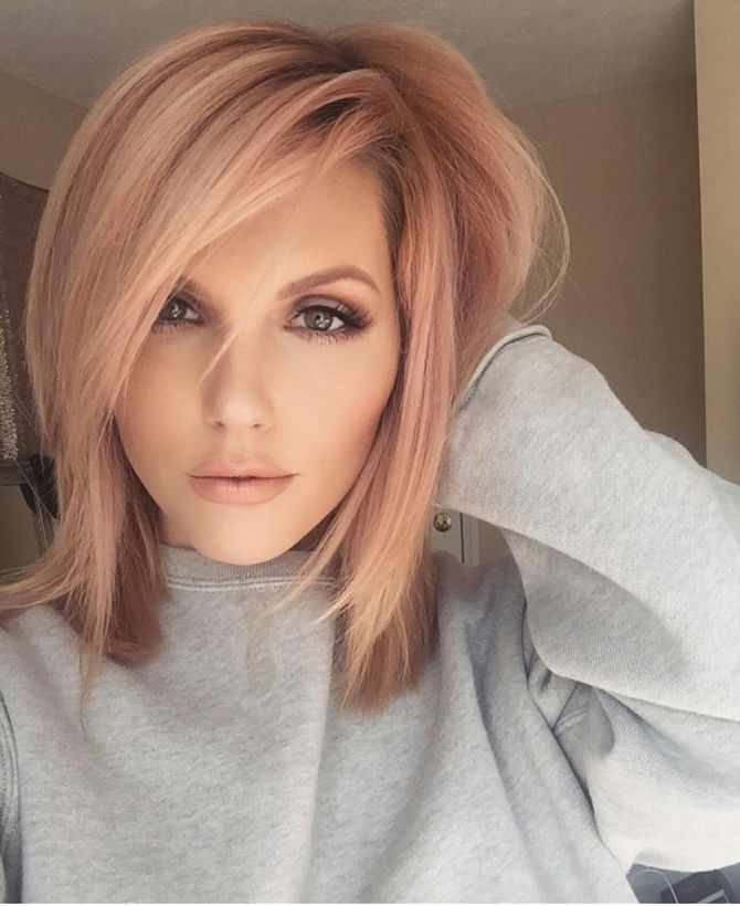 Hair coloring in pink: what shade to choose 21