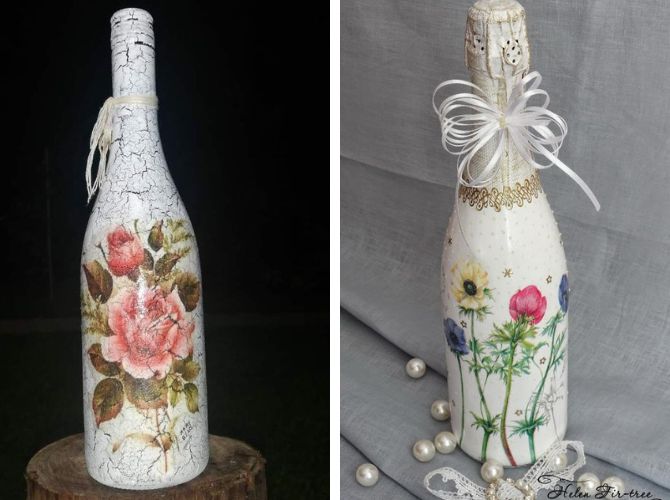 How to decorate a bottle of champagne in an original way: beautiful ideas 7