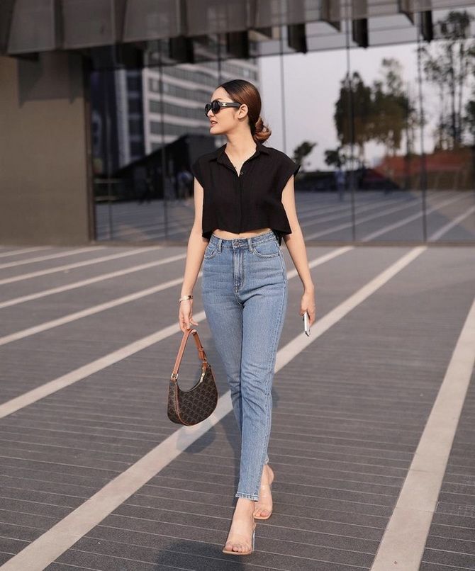 What to wear with skinny jeans in summer 2023 6