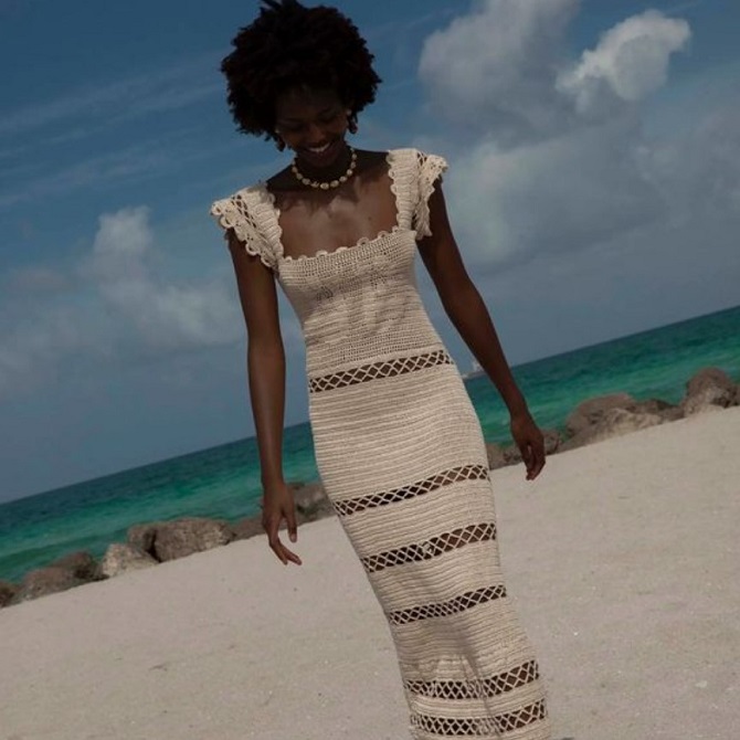 Knitted dresses for summer 2024: fashion trends 12