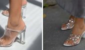 Fashionable transparent sandals for the summer: stylish models