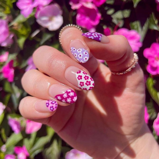 Manicure with flowers – trendy new items in 2023 4