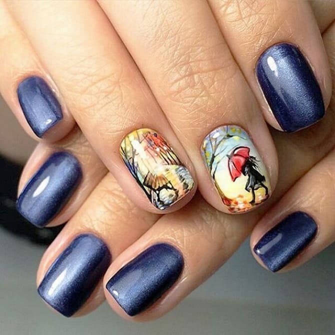 Paintings on nails: trendy manicure for the summer of 2023 6