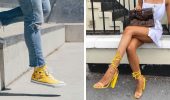 How to combine yellow shoes: 8 fashionable looks