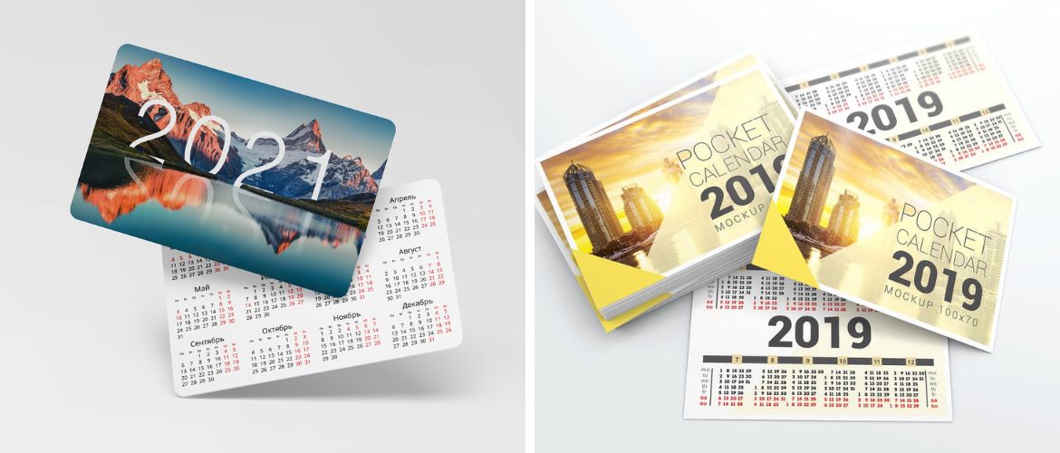 Календари как инструмент маркетинга: печать карманных и перекидных календарей