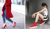 So trägt man rote Schuhe: stilvolle Looks