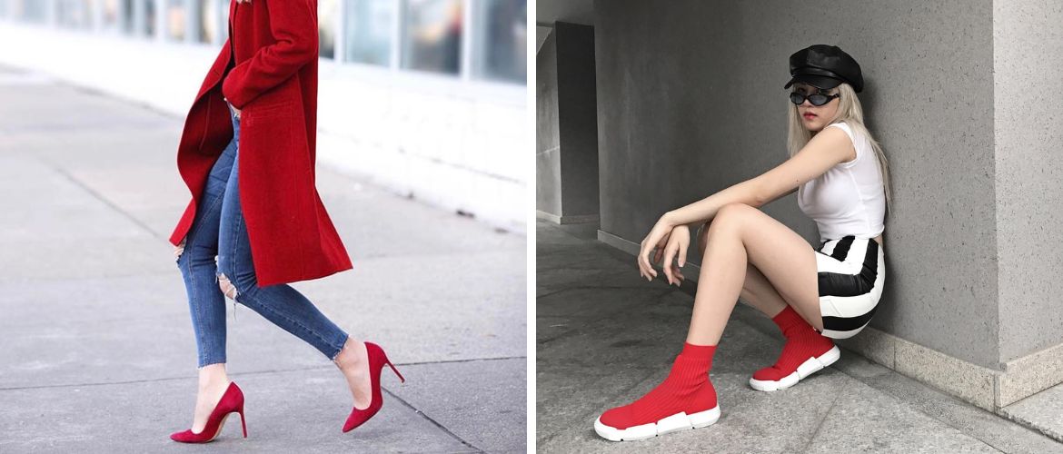 How to wear red shoes: stylish looks