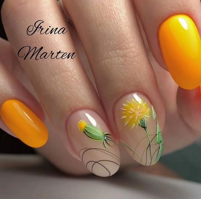 Manicure with flowers – trendy new items in 2023 25