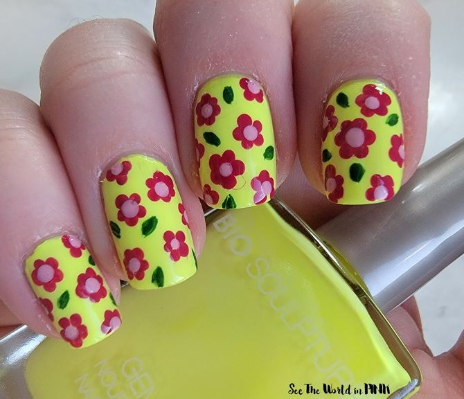 Manicure with flowers – trendy new items in 2023 22