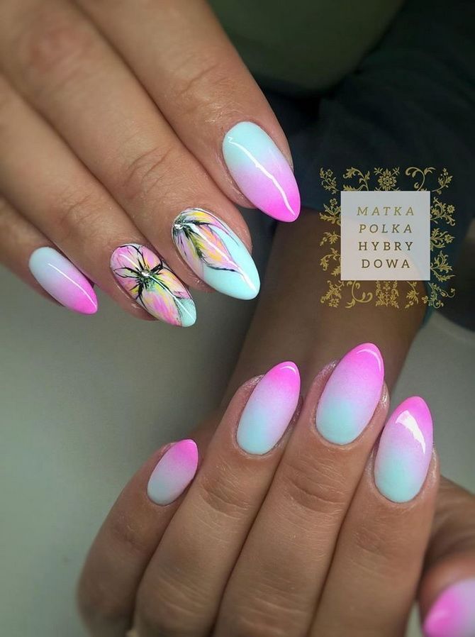 Manicure with flowers – trendy new items in 2023 15