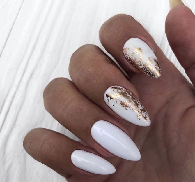 Stylish wedding manicure of the bride 2023-2024: fashion ideas (+ bonus video) 12