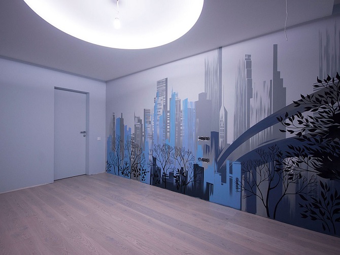 So streichen Sie eine Wand in einer Wohnung mit eigenen Händen: Ideen mit Fotos (+ Bonusvideo) 2
